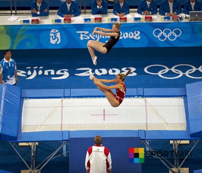 Long 2024 gymnastics trampoline